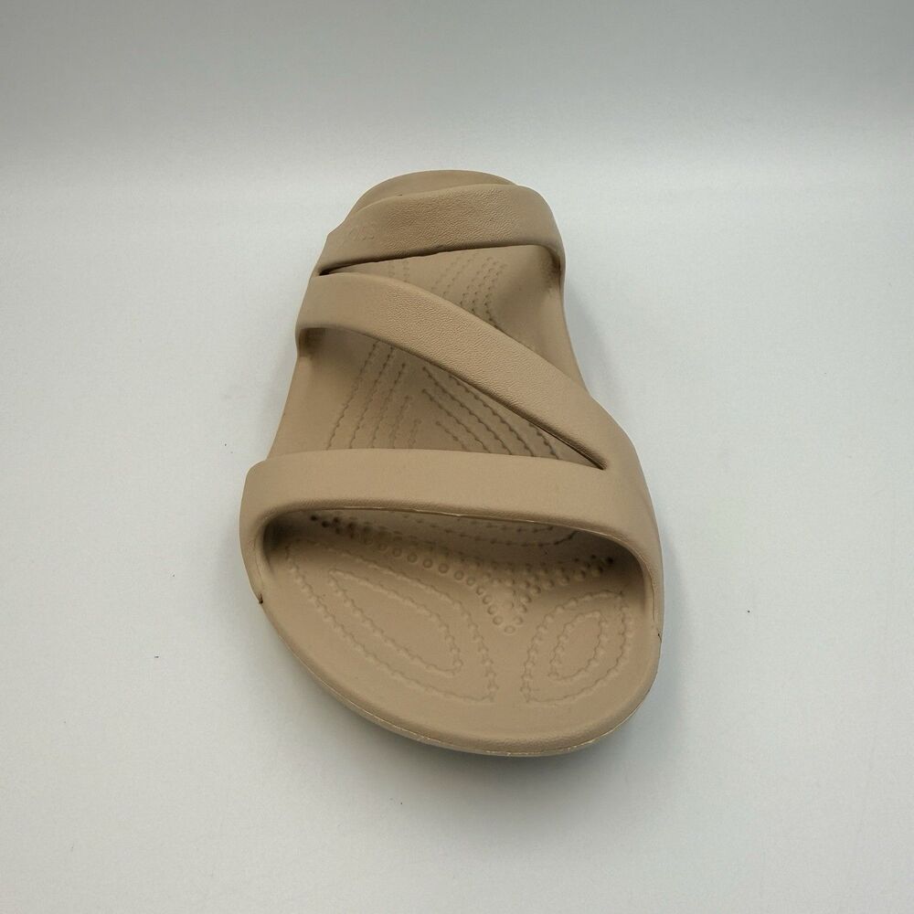 Crocs Women Kadee II Taupe Strappy Sandals 7 Right Shoe Only Amputee Replacement